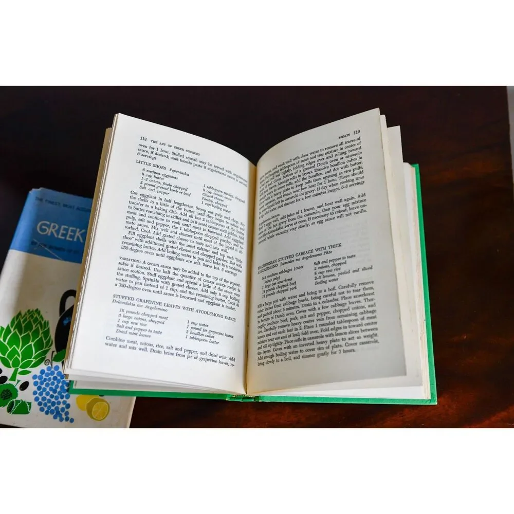 Vintage 1963 The Art of Greek Cookery Doubleday Cookbook with Dust Jacket